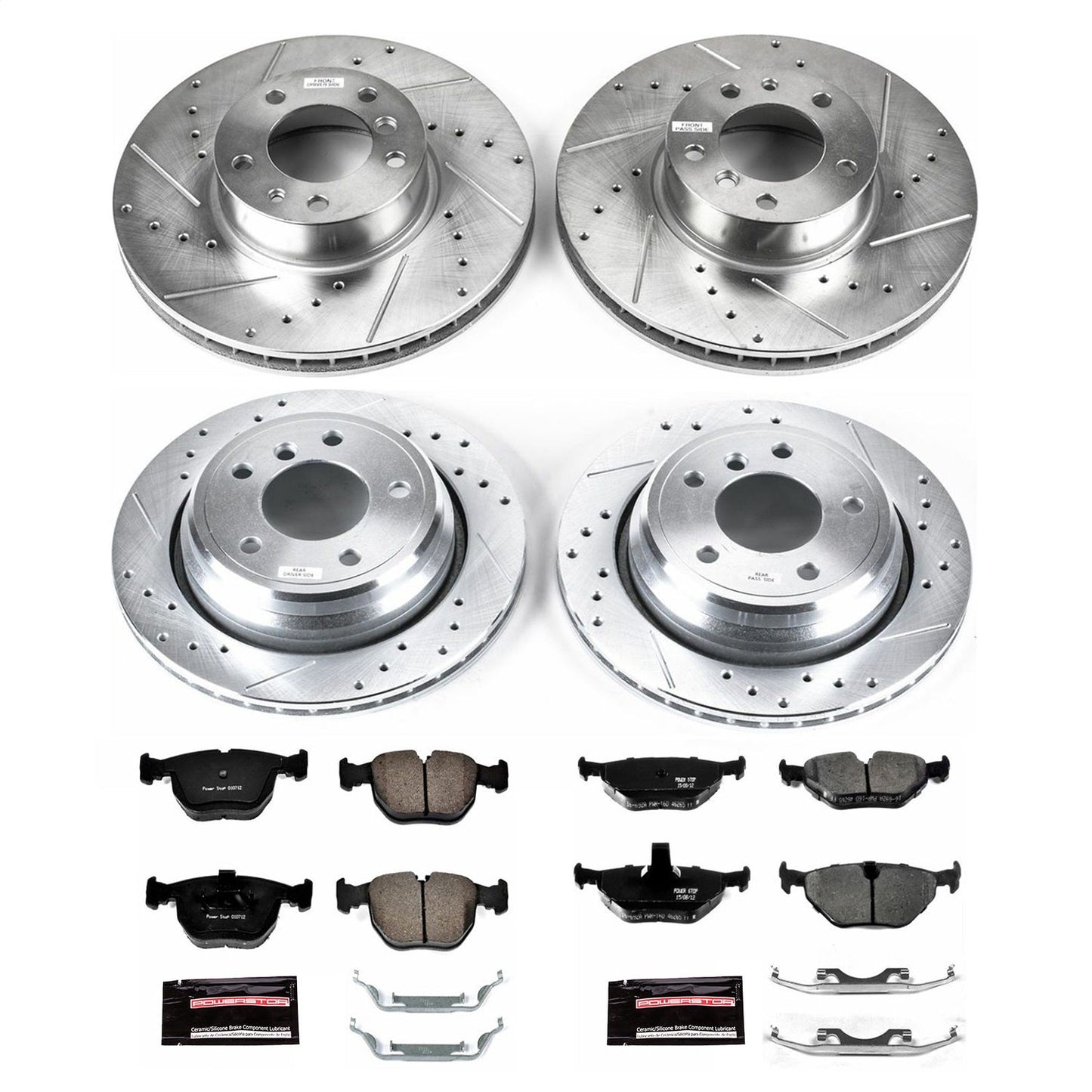 PowerStop Front & Rear Z23 Evolution Sport Brake Kit | BMW 540i (99-00) (K509)