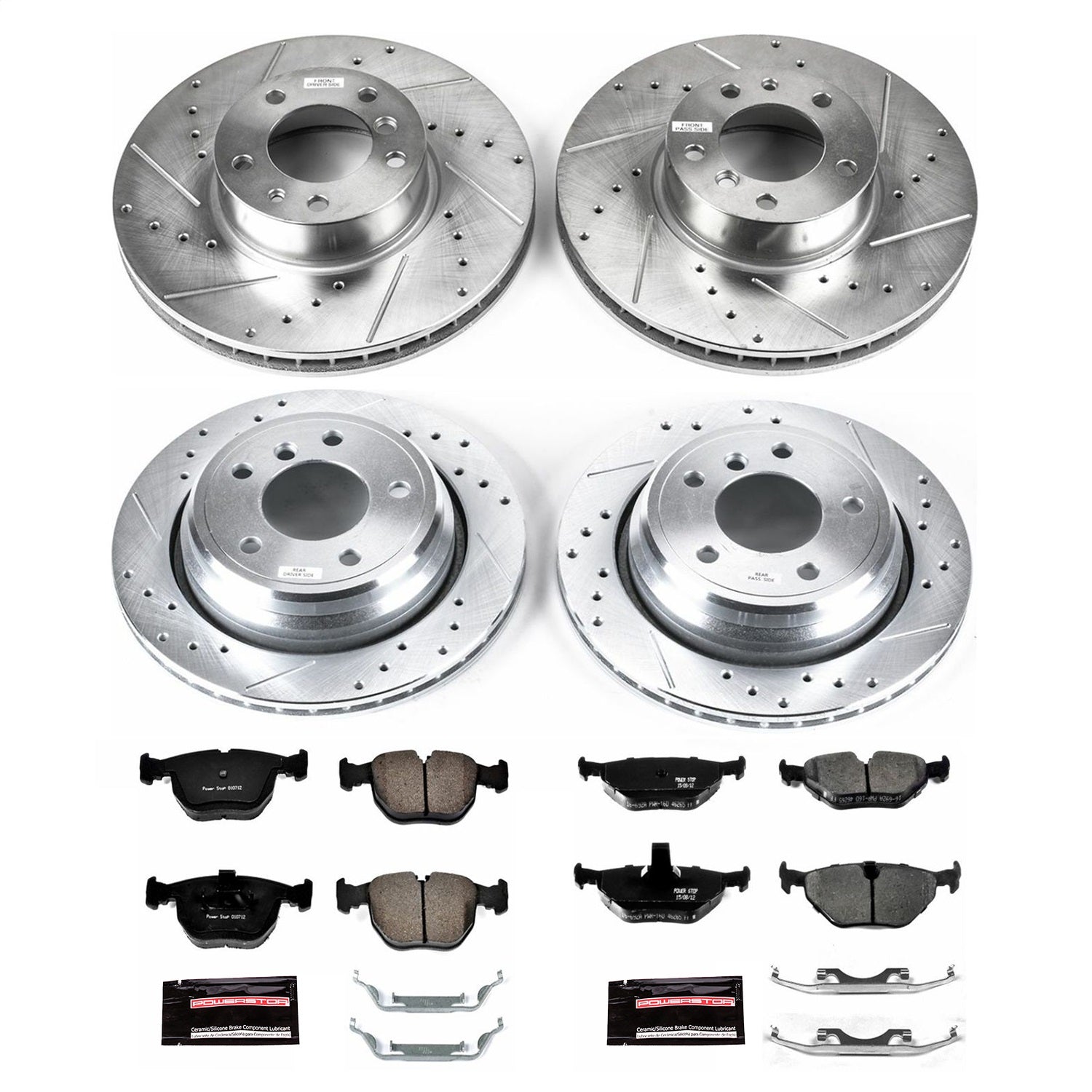 PowerStop Front & Rear Z23 Evolution Sport Brake Kit | BMW 540i (99-00) (K509)
