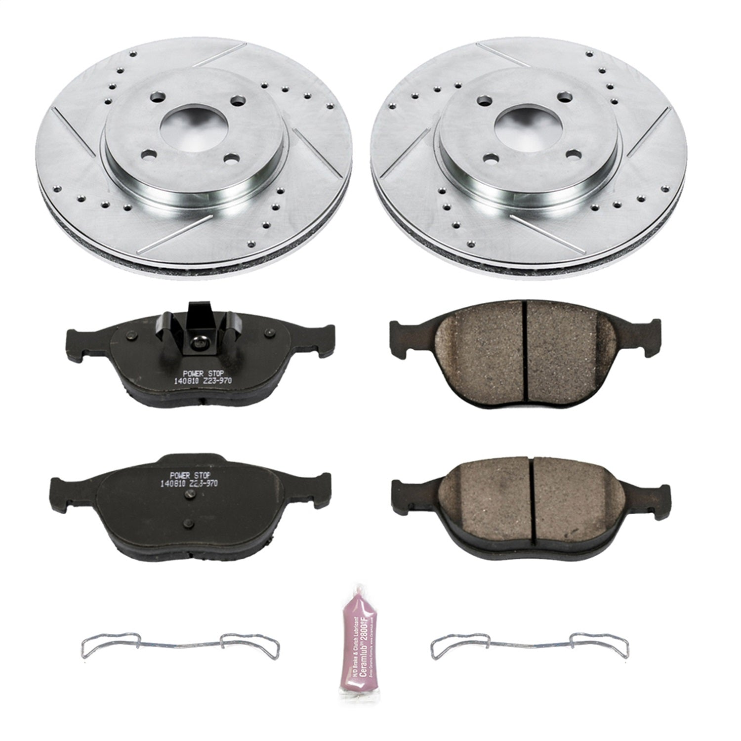 PowerStop Front Z23 Evolution Sport Brake Kit | Ford Focus (02-04) (K5101)