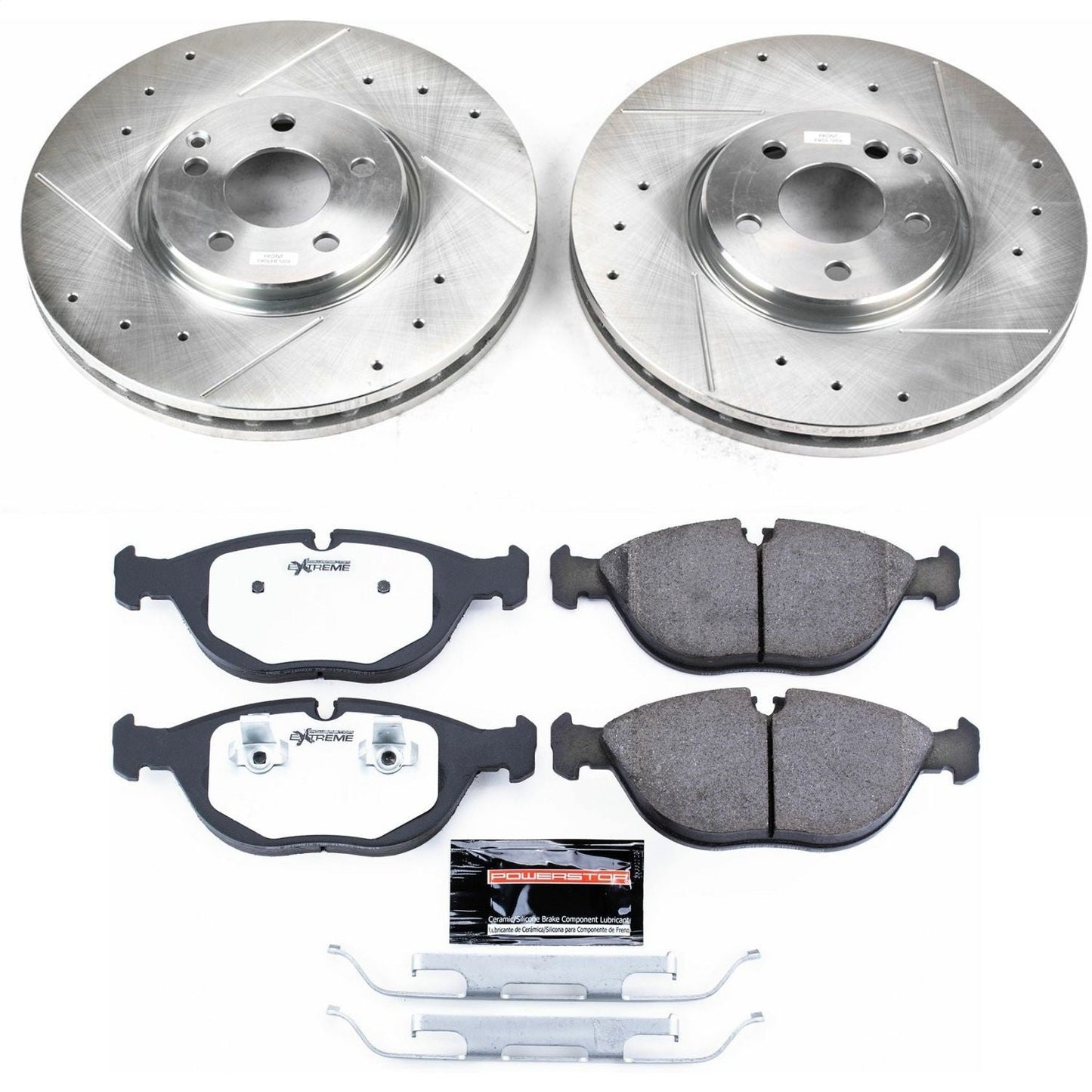 PowerStop Front Z26 Street Warrior Brake Kit | Mercedes-Benz E500 (04-05) (K5118-26)