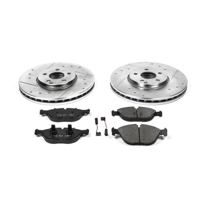PowerStop Front Z23 Evolution Sport Brake Kit | Mercedes-Benz S430 (03-06) (K5120)