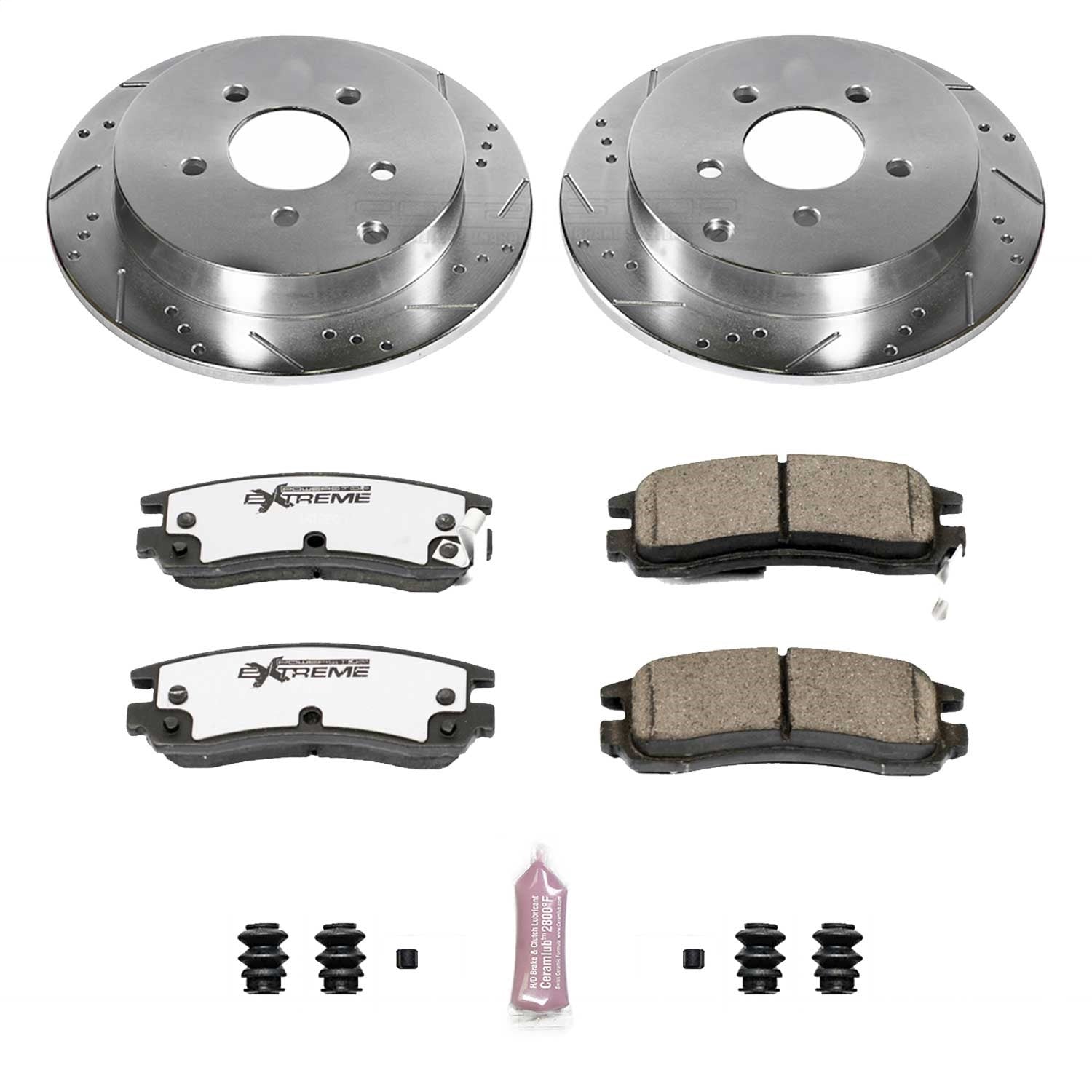 PowerStop Rear Z26 Street Warrior Brake Kit | Buick Rendezvous (02-07) (K5135-26)