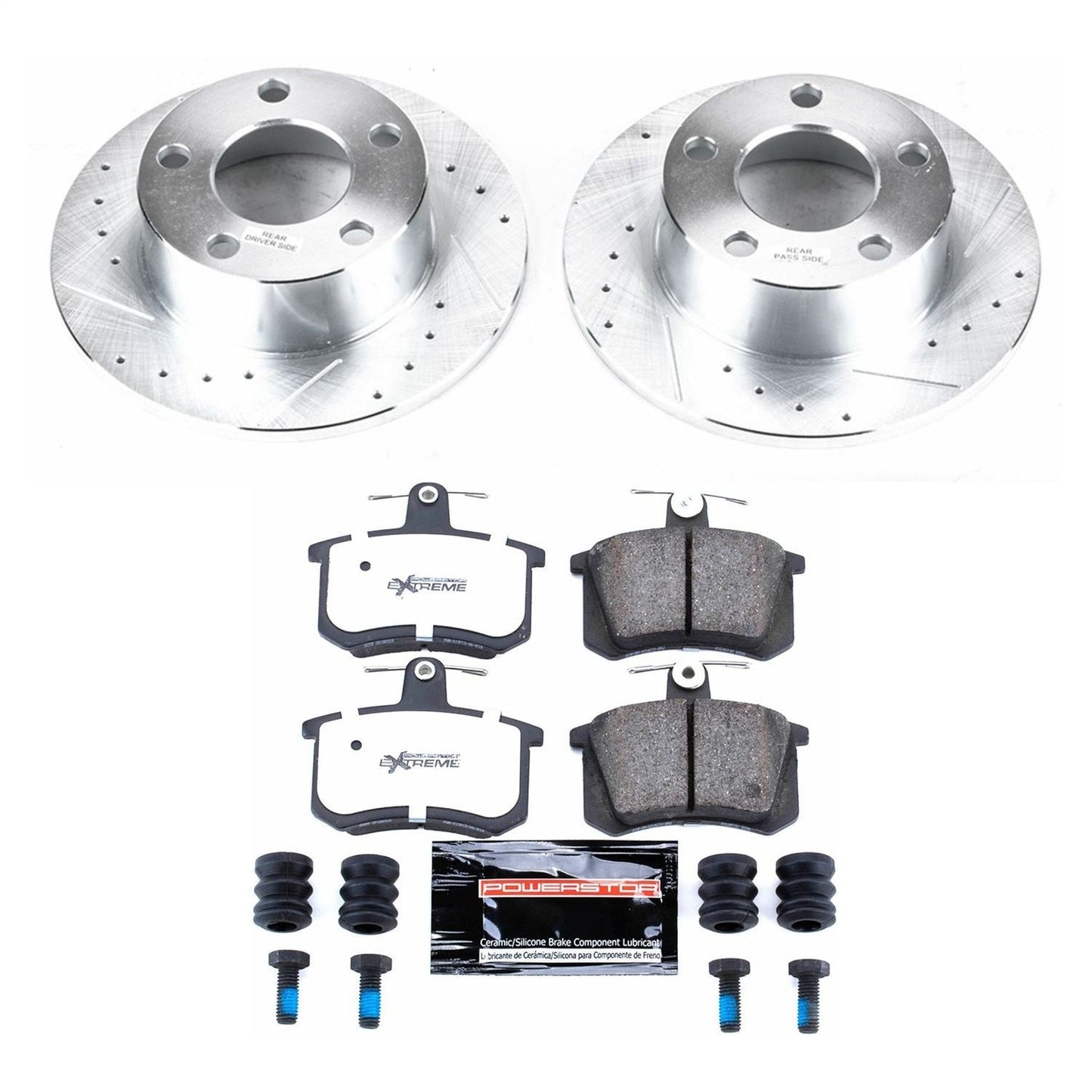 PowerStop Rear Z26 Street Warrior Brake Kit | Audi A6 (95-97) (K514-26)