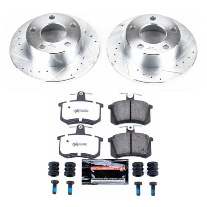 PowerStop Rear Z26 Street Warrior Brake Kit | Audi A6 (95-97) (K514-26)