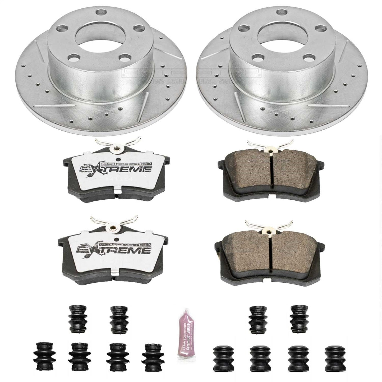 PowerStop Rear Z26 Street Warrior Brake Kit | Audi A6 (98-04) (K515-26)