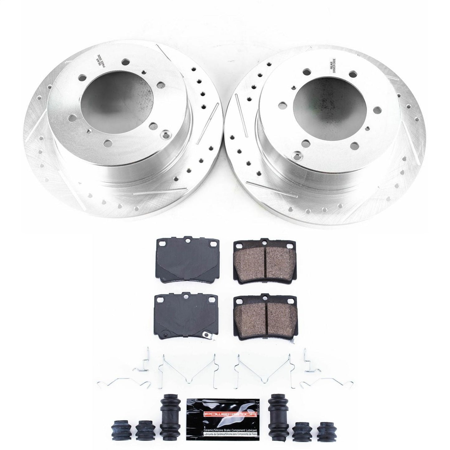 PowerStop Rear Z23 Evolution Sport Brake Kit | Mitsubishi Montero Sport (97-04) (K5160)