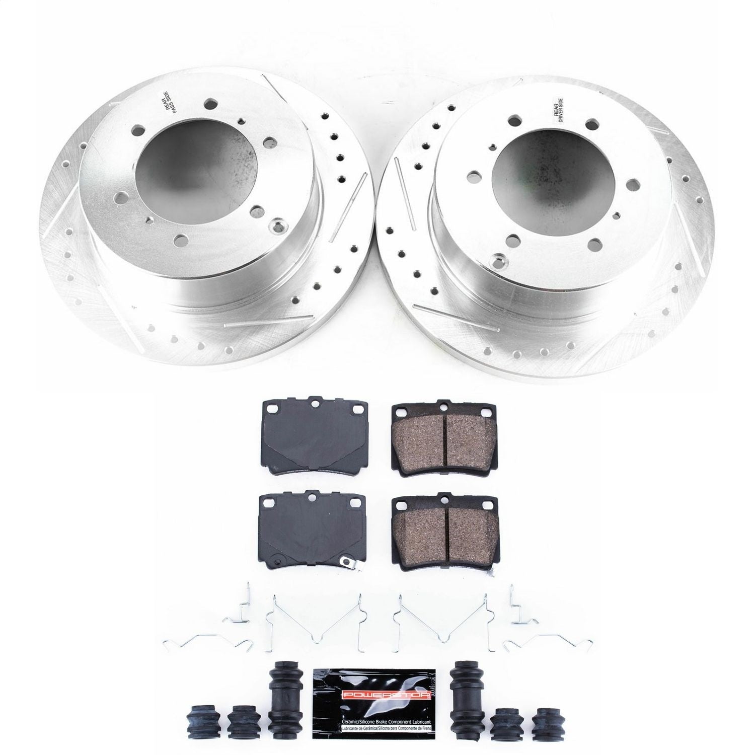 PowerStop Rear Z23 Evolution Sport Brake Kit | Mitsubishi Montero Sport (97-04) (K5160)