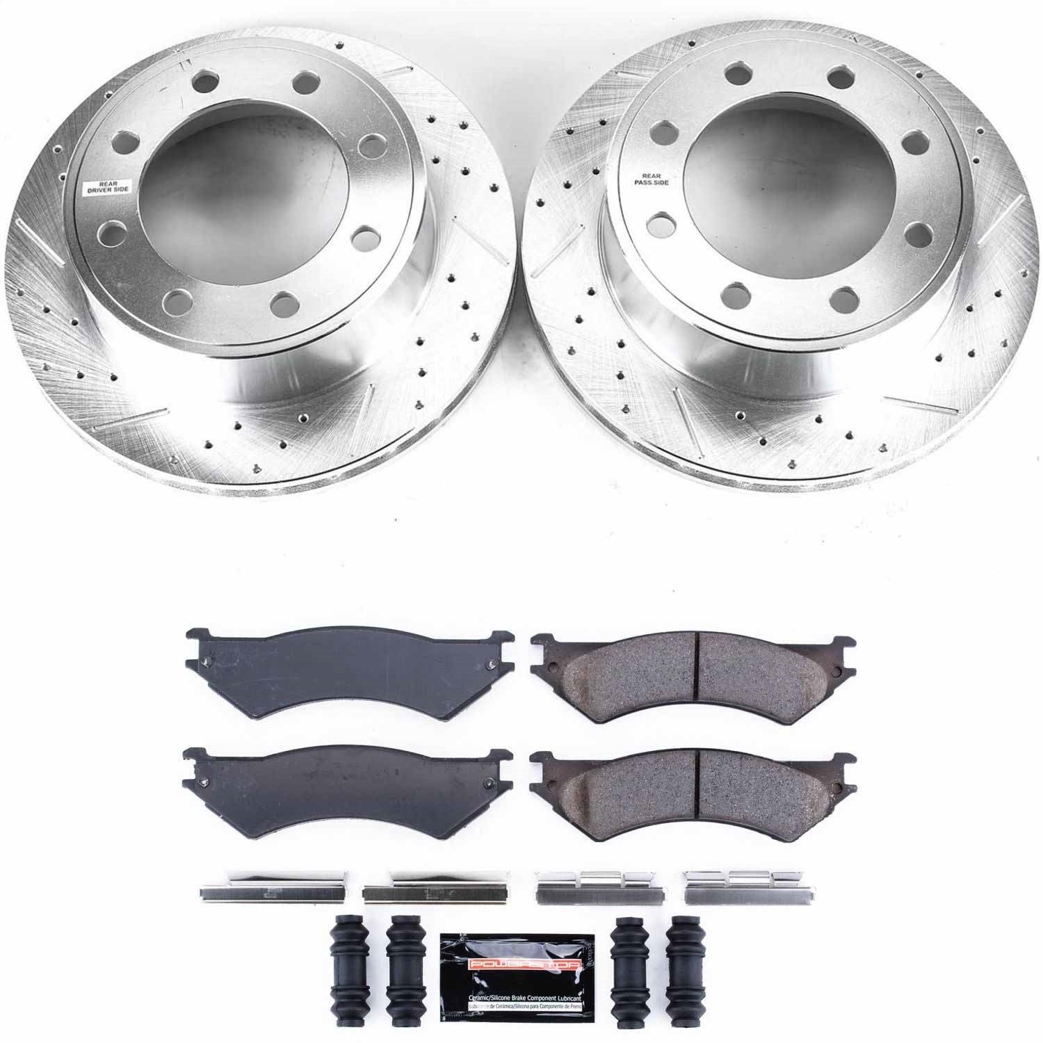 PowerStop Rear Z23 Evolution Sport Brake Kit | Ford E-150 (07) (K5203)