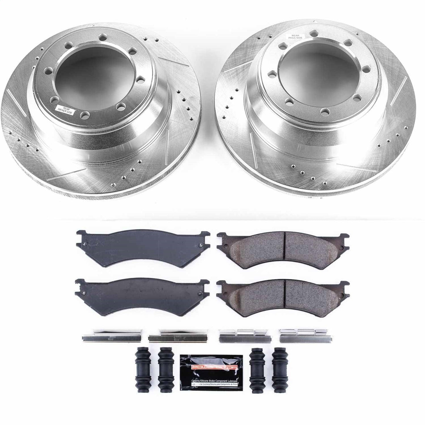 PowerStop Rear Z23 Evolution Sport Brake Kit | Ford E-350 Club Wagon (03-05) (K5204)