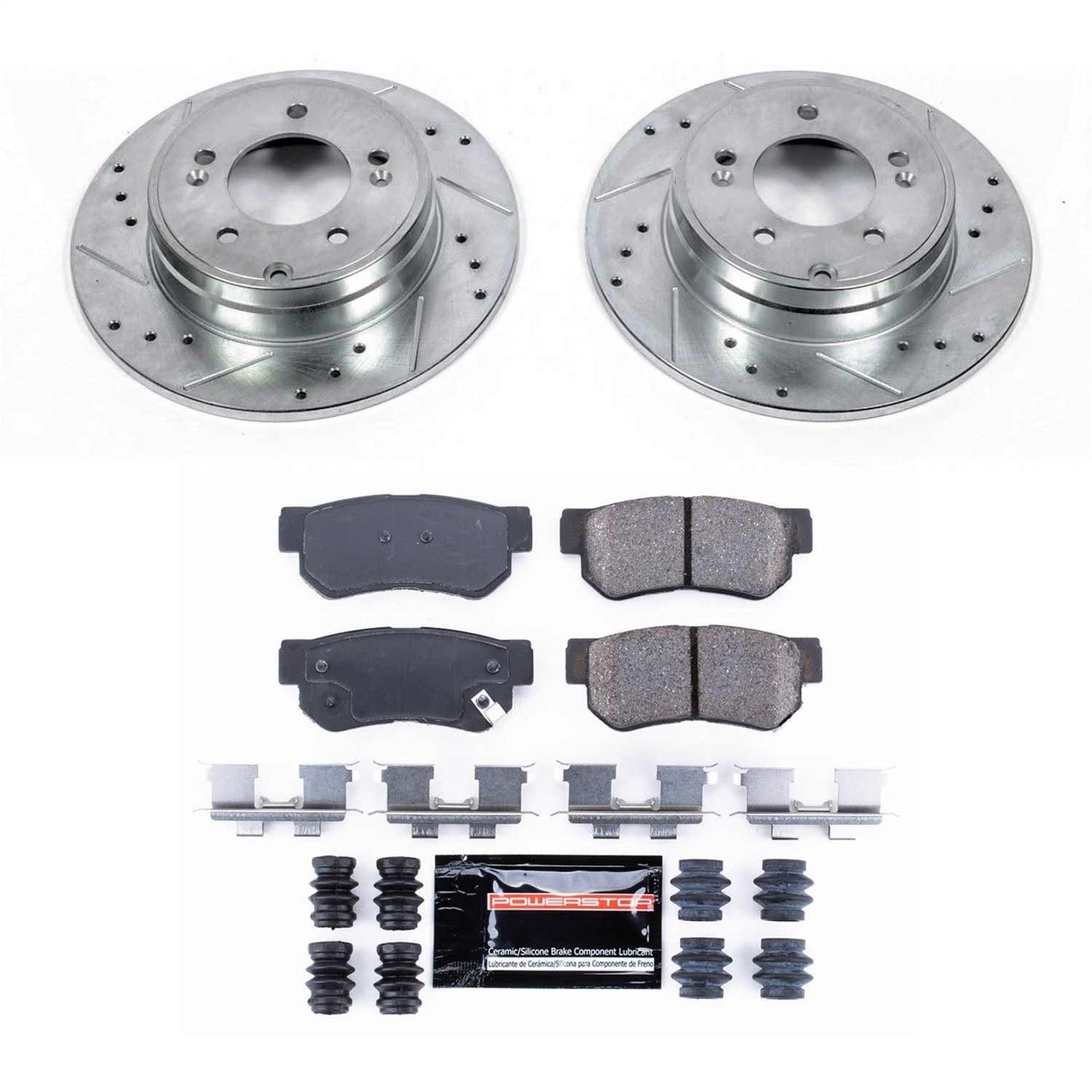 PowerStop Rear Z23 Evolution Sport Brake Kit | Hyundai Sonata (06-08) (K5211)