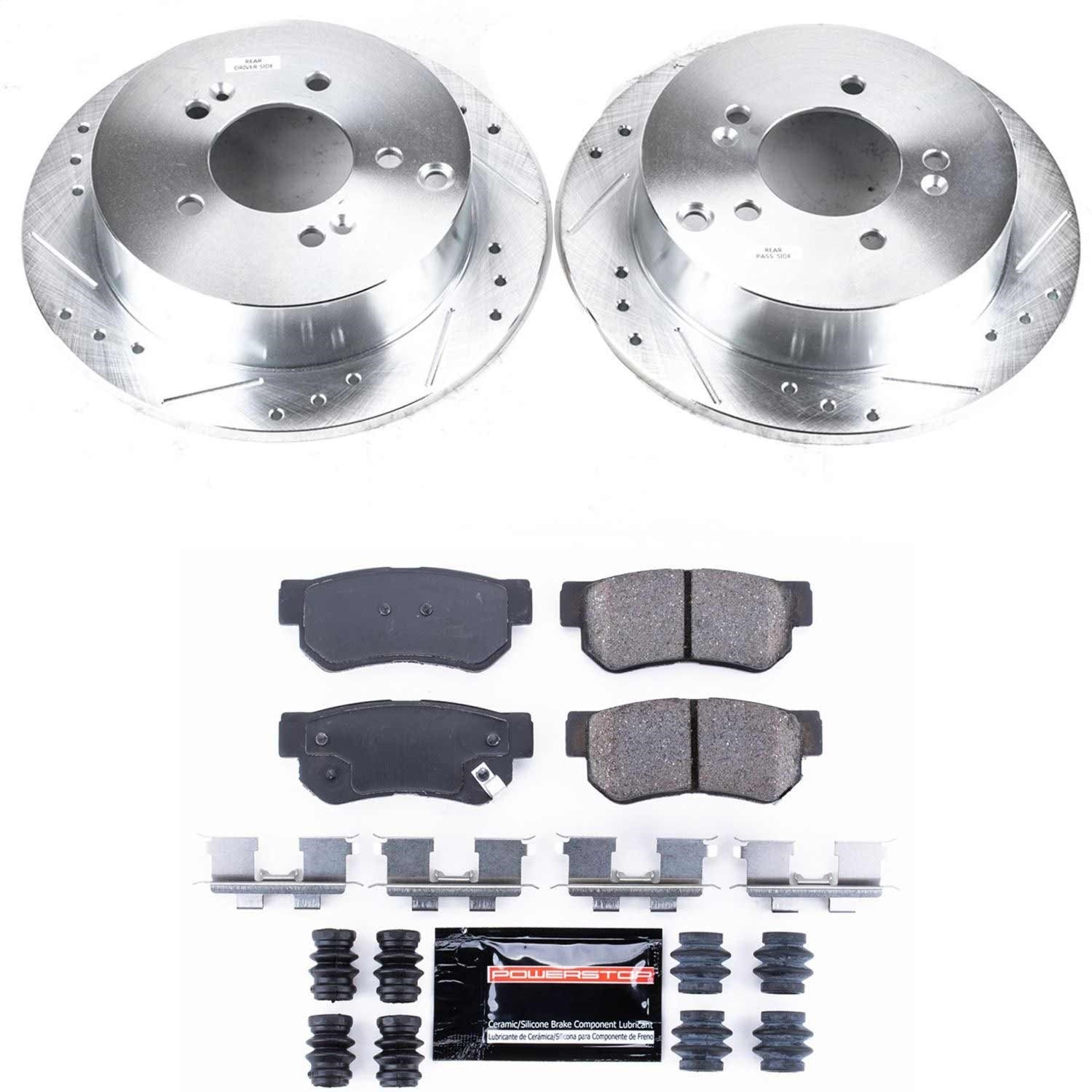 PowerStop Rear Z23 Evolution Sport Brake Kit | Hyundai Santa Fe (01-06) (K5213)