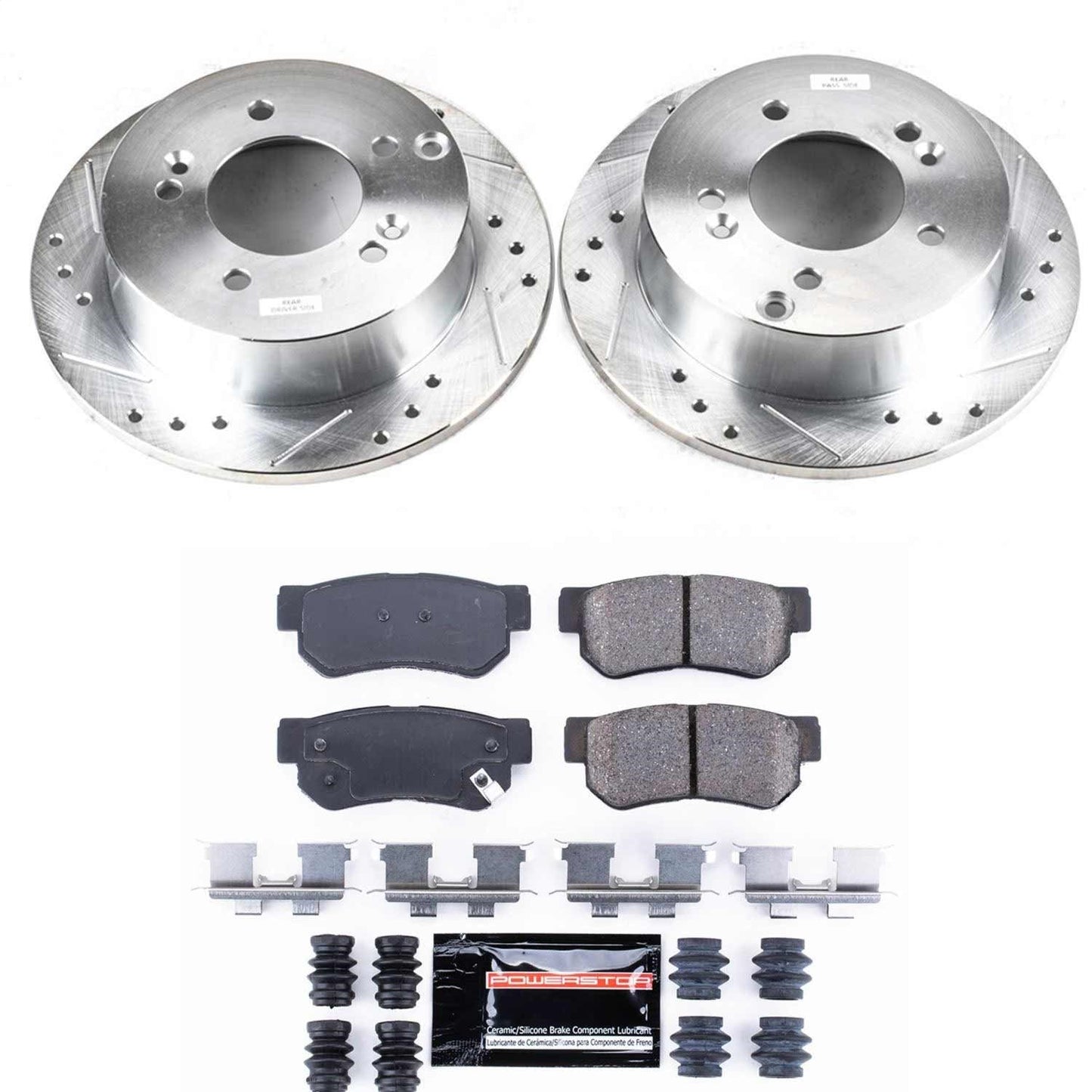 PowerStop Rear Z23 Evolution Sport Brake Kit | Hyundai Sonata (06-08) (K5214)