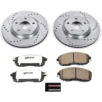 PowerStop Front Z26 Street Warrior Brake Kit | Nissan Sentra (07-12) (K5217-26)