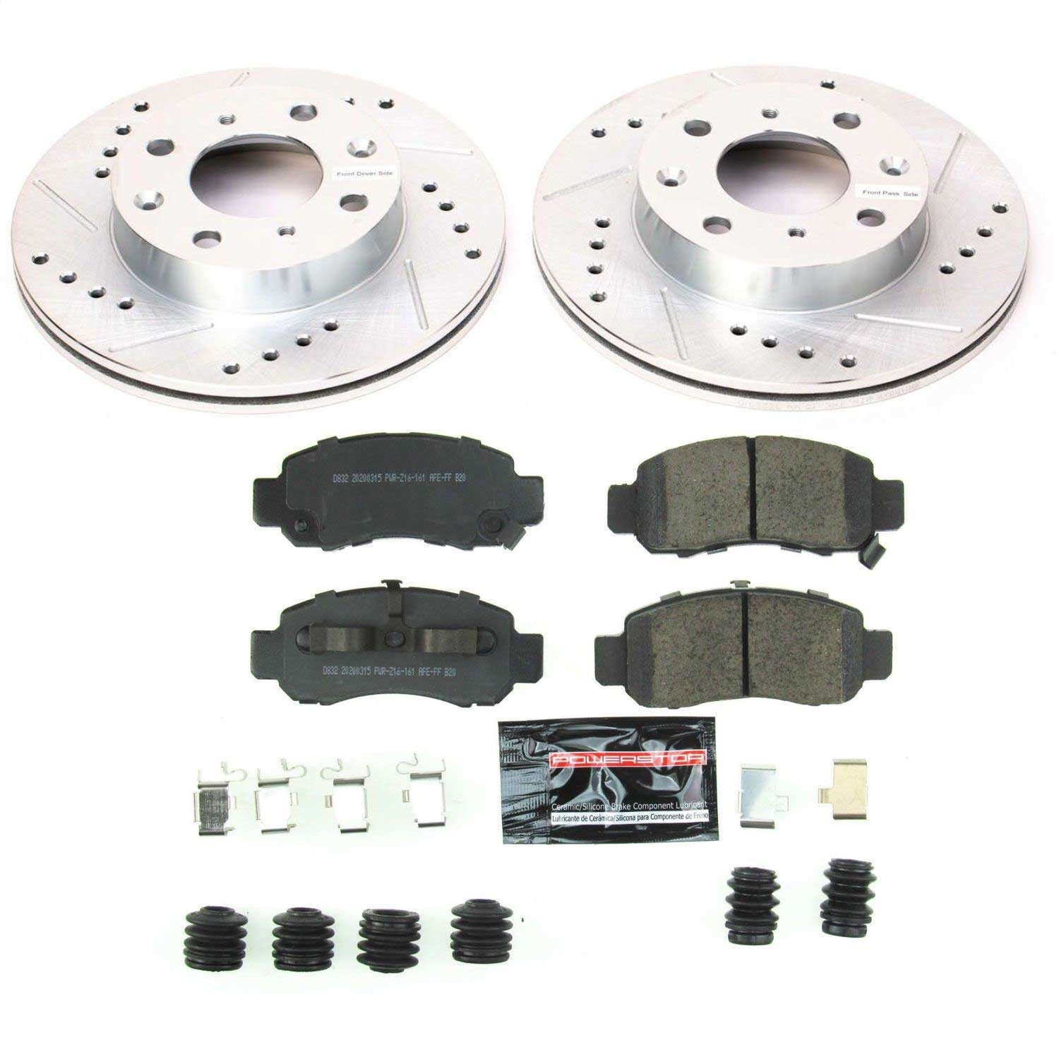 PowerStop Front Z23 Evolution Sport Brake Kit | Honda Insight (00-06) (K5224)