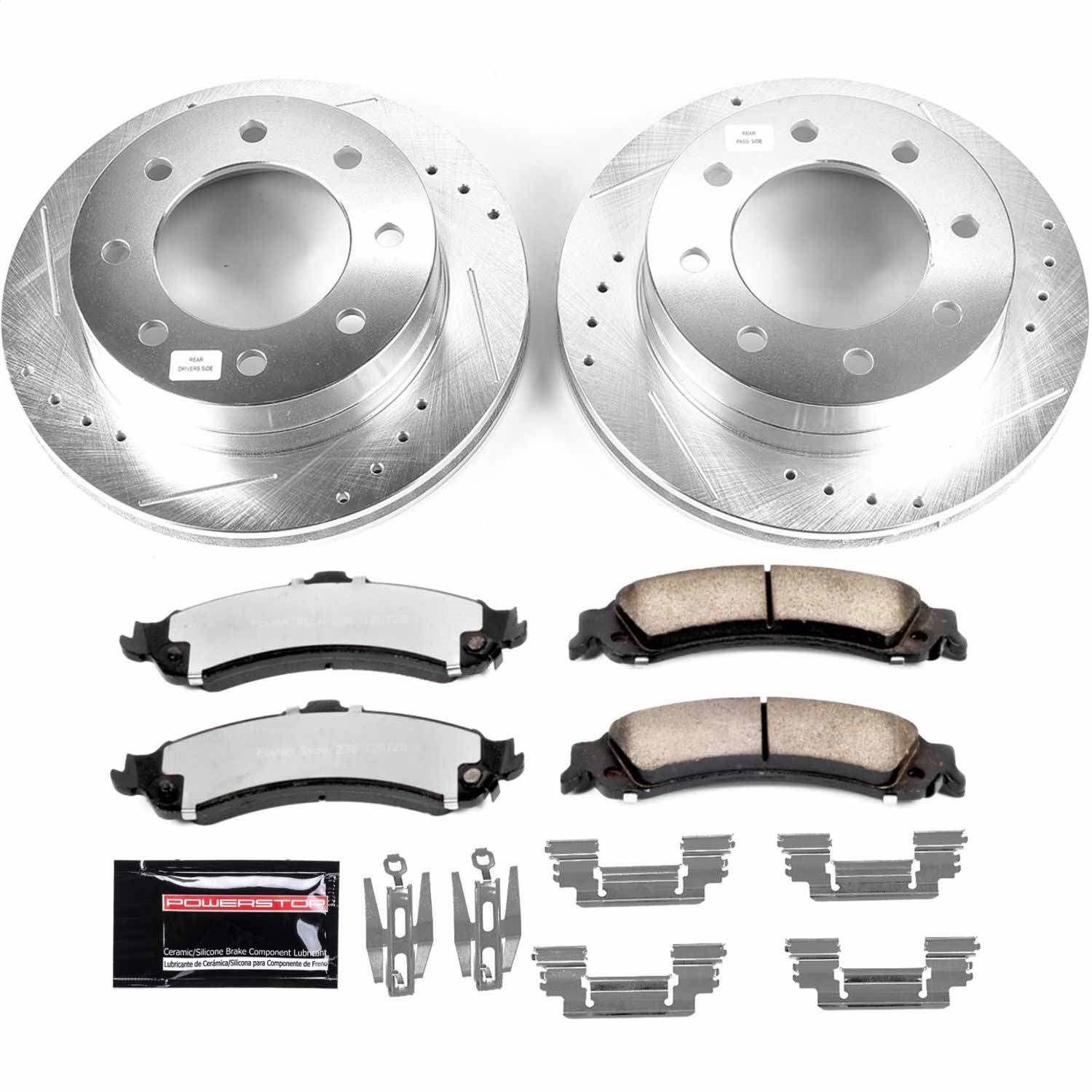 PowerStop Rear Z36 Truck & Tow Brake Kit | Chevrolet Silverado 1500 HD (05) (K5225-36)