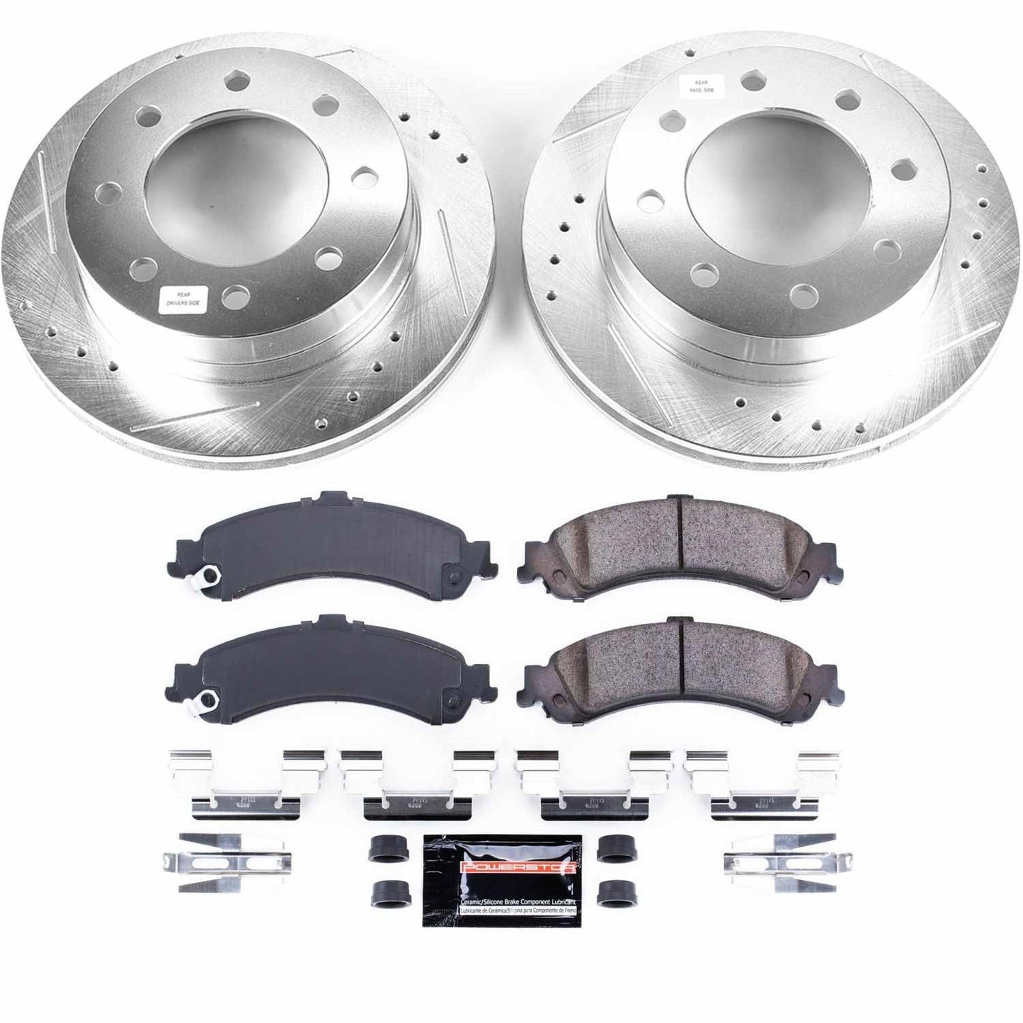 PowerStop Rear Z23 Evolution Sport Brake Kit | Chevrolet Silverado 1500 HD (05) (K5225)