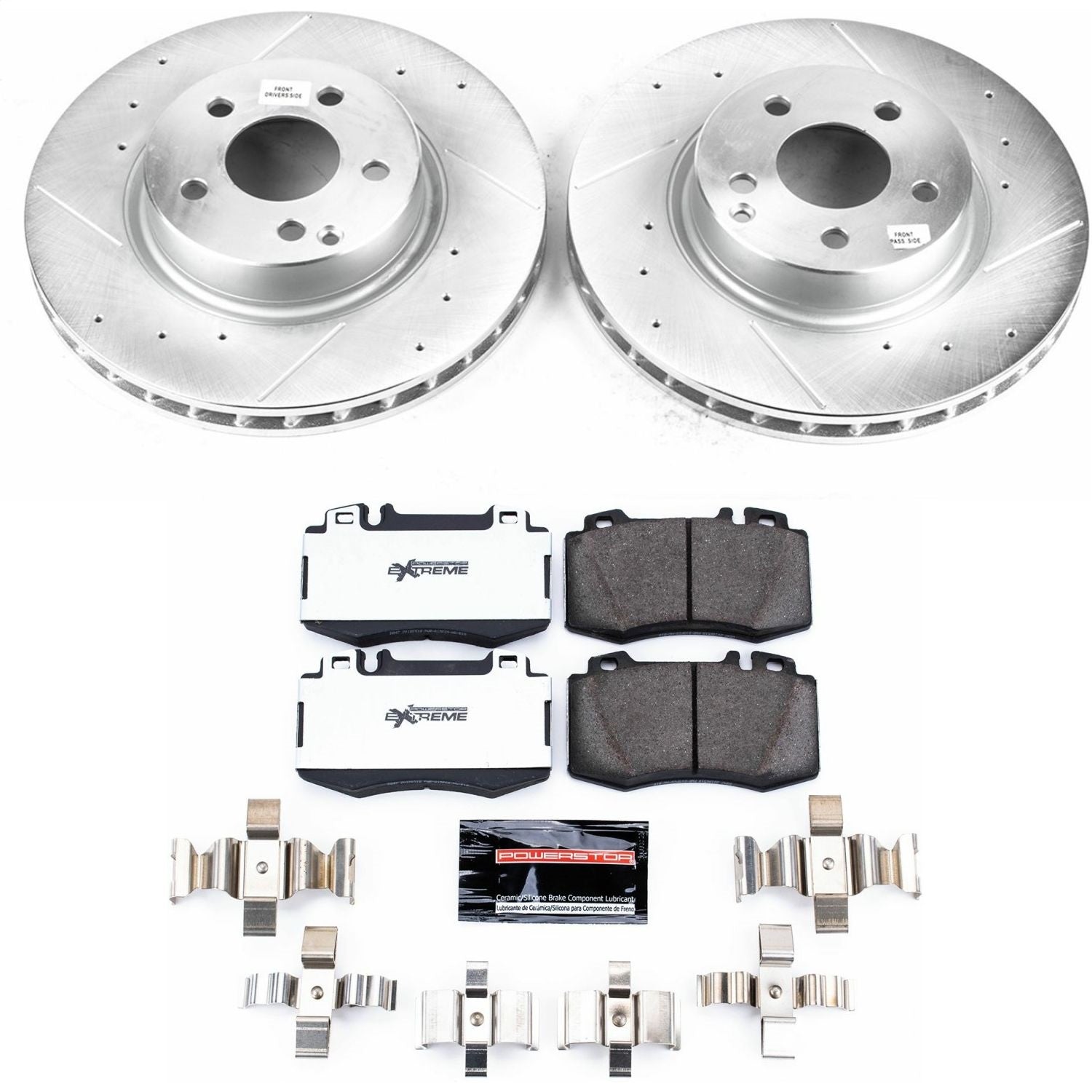 PowerStop Front Z26 Street Warrior Brake Kit | Mercedes-Benz E500 (03-06) (K5239-26)