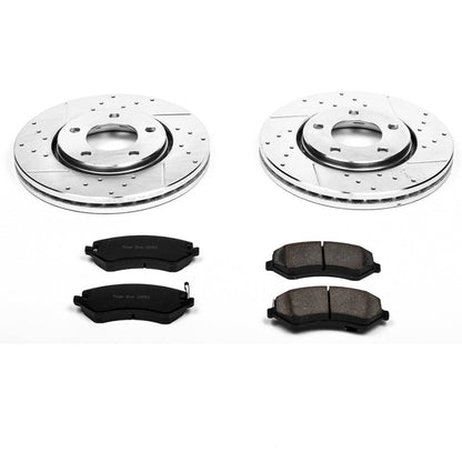 PowerStop Front Z23 Evolution Sport Brake Kit | Chrysler Town & Country (03-07) (K5244)