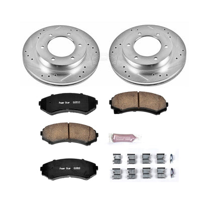 PowerStop Z23 Evolution Sport Front Brake Kit | Honda Passport (2002) (K5259)