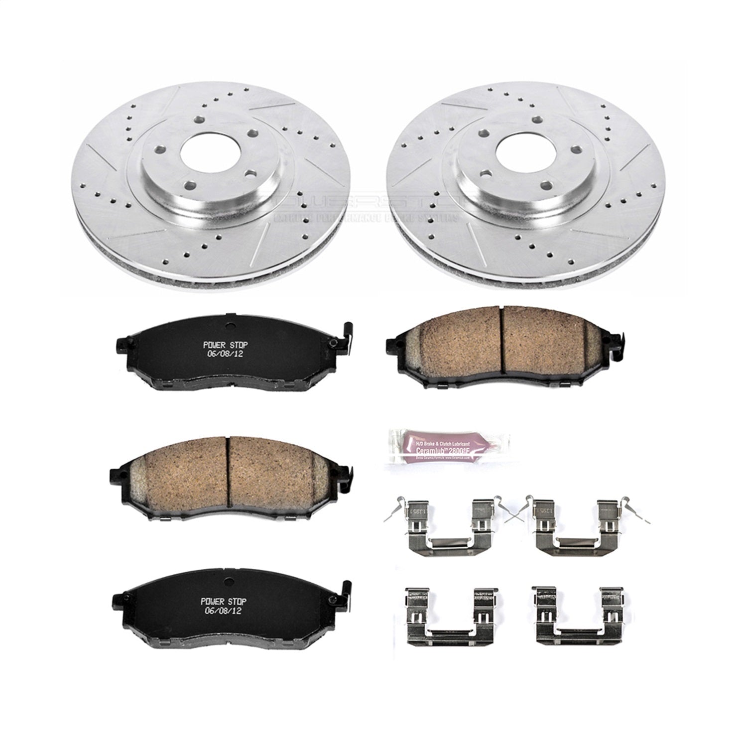 PowerStop Front Z23 Evolution Sport Brake Kit | Nissan Murano (11-14) (K5263)
