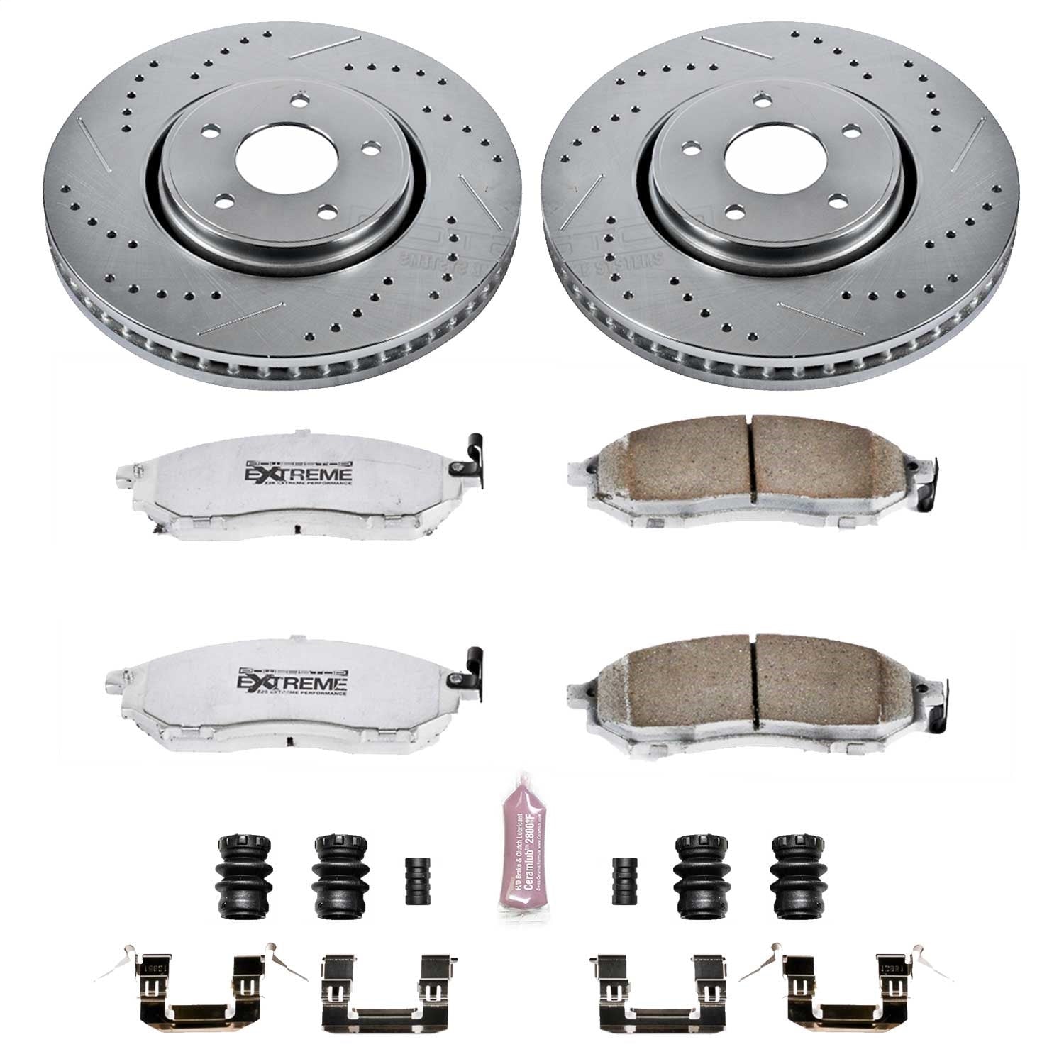 PowerStop Z26 Street Front Brake Kit | Infiniti FX35 (05-12) (K5264-26)