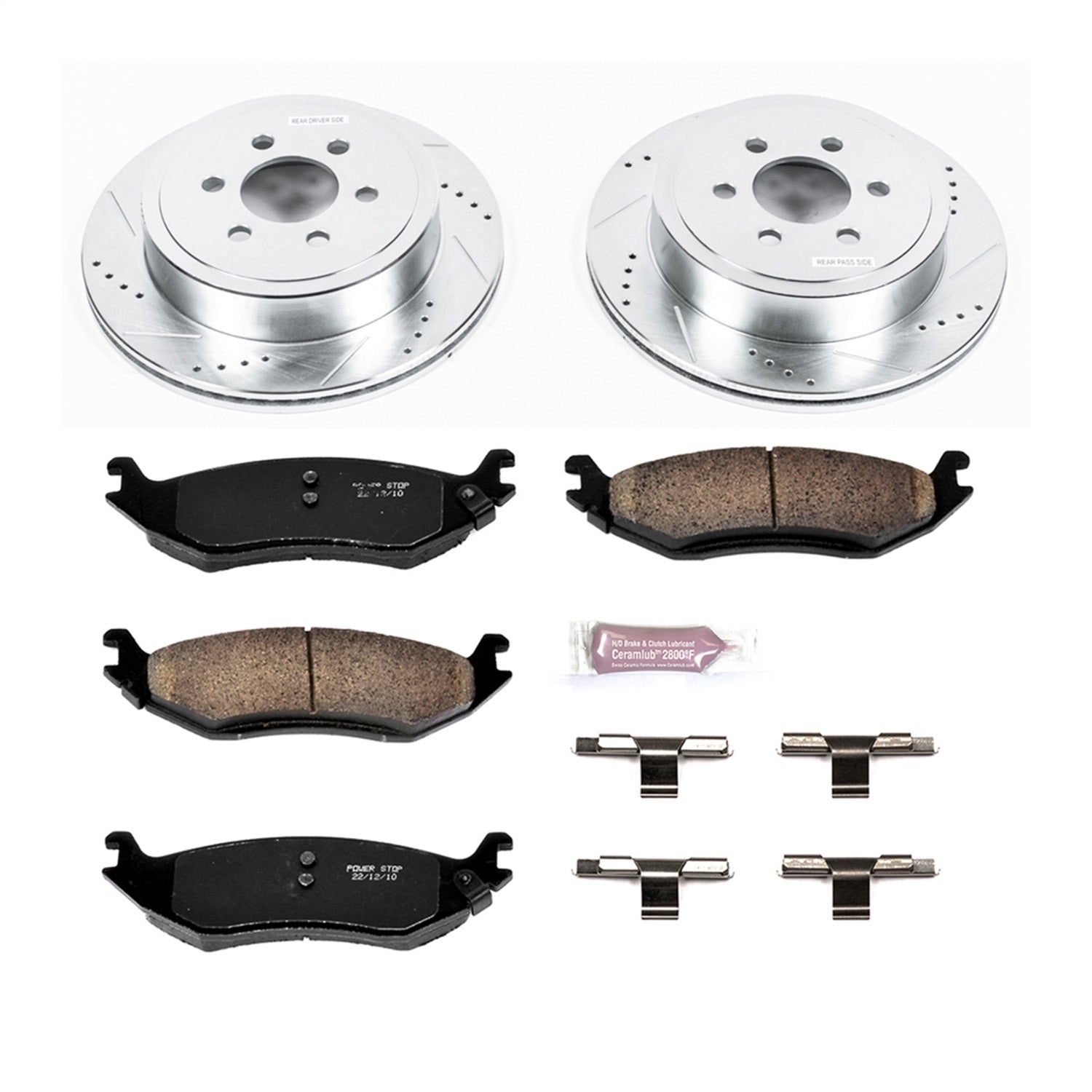 PowerStop Rear Z23 Evolution Sport Brake Kit | Dodge Durango (03) (K5270)