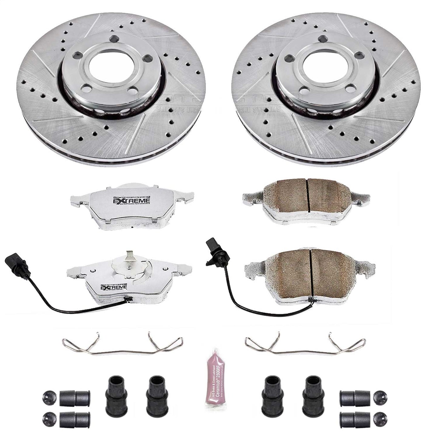 PowerStop Front Z26 Street Warrior Brake Kit | Audi A4 (99-04) (K528-26)