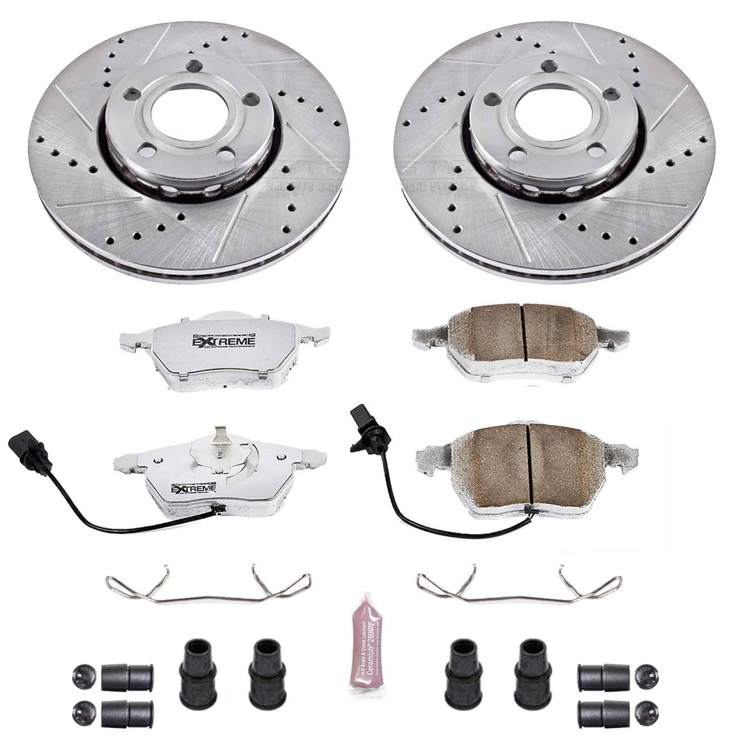 PowerStop Front Z26 Street Warrior Brake Kit | Audi A4 (99-04) (K528-26)