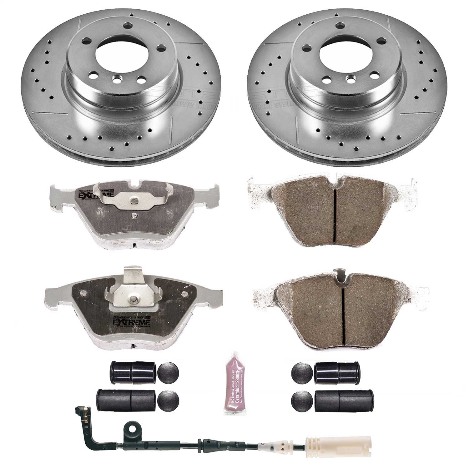 PowerStop Front Z26 Street Warrior Brake Kit | BMW 525i (06-07) (K5280-26)