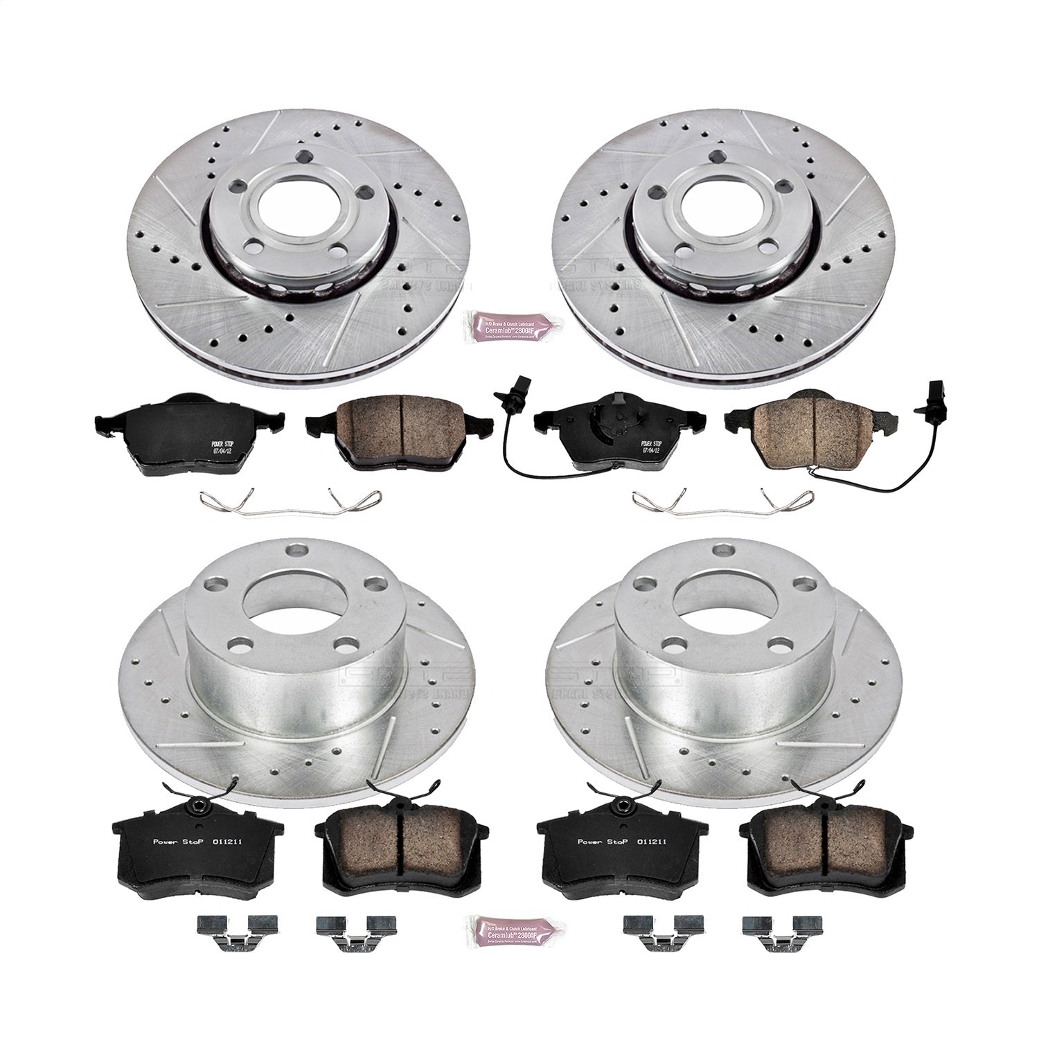 PowerStop Z23 Evolution Sport Front & Rear Brake Kit | Audi A6 (98-01) (K529)