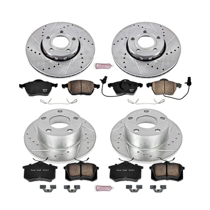 PowerStop Z23 Evolution Sport Front & Rear Brake Kit | Audi A6 (98-01) (K529)