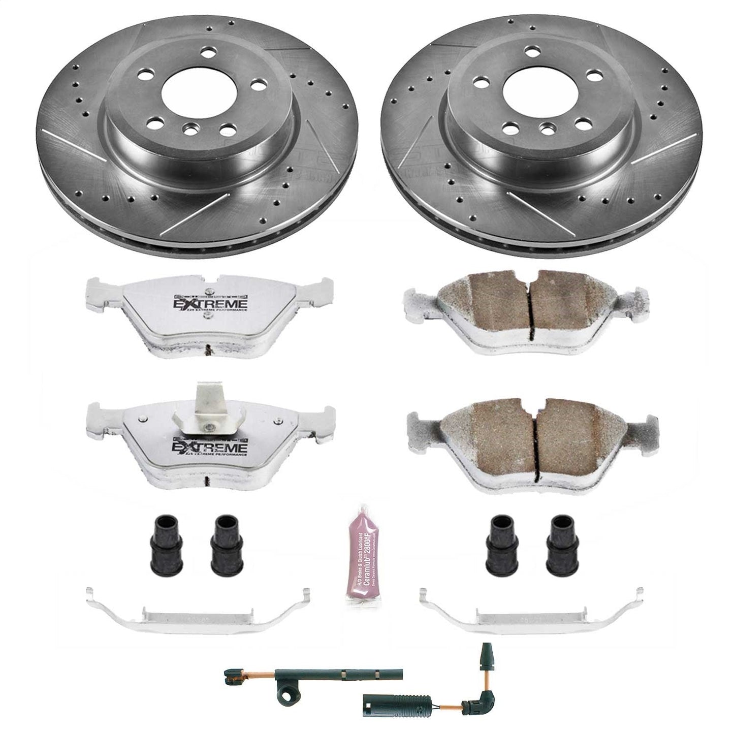 PowerStop Z26 Street Warrior Front Brake Kit | BMW X3 (04-10) (K5298-26)