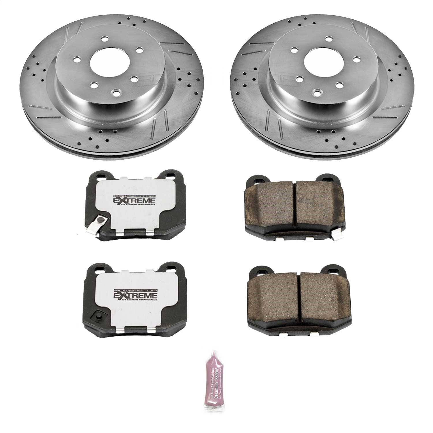 PowerStop Rear Z26 Street Warrior Brake Kit | Infiniti G35 (03-04) (K5303-26)