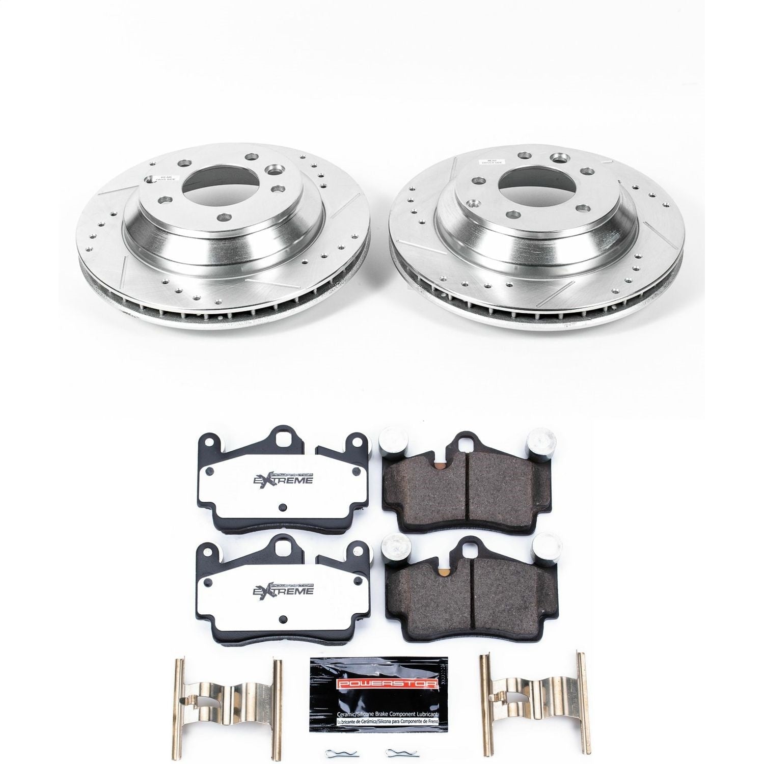 PowerStop Rear Z26 Street Warrior Brake Kit | Audi Q7 (07-15) (K5312-26)