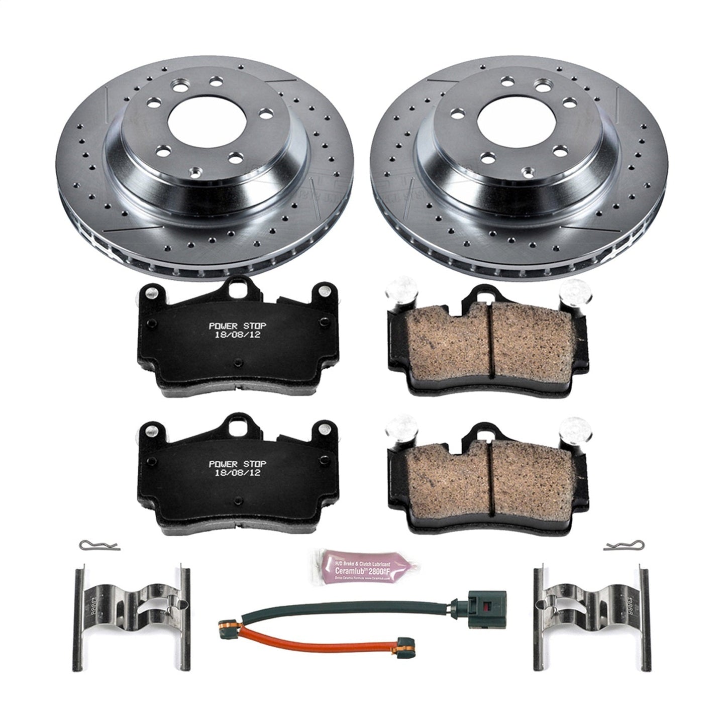 PowerStop Rear Z23 Evolution Sport Brake Kit | Audi Q7 (07-15) (K5312)