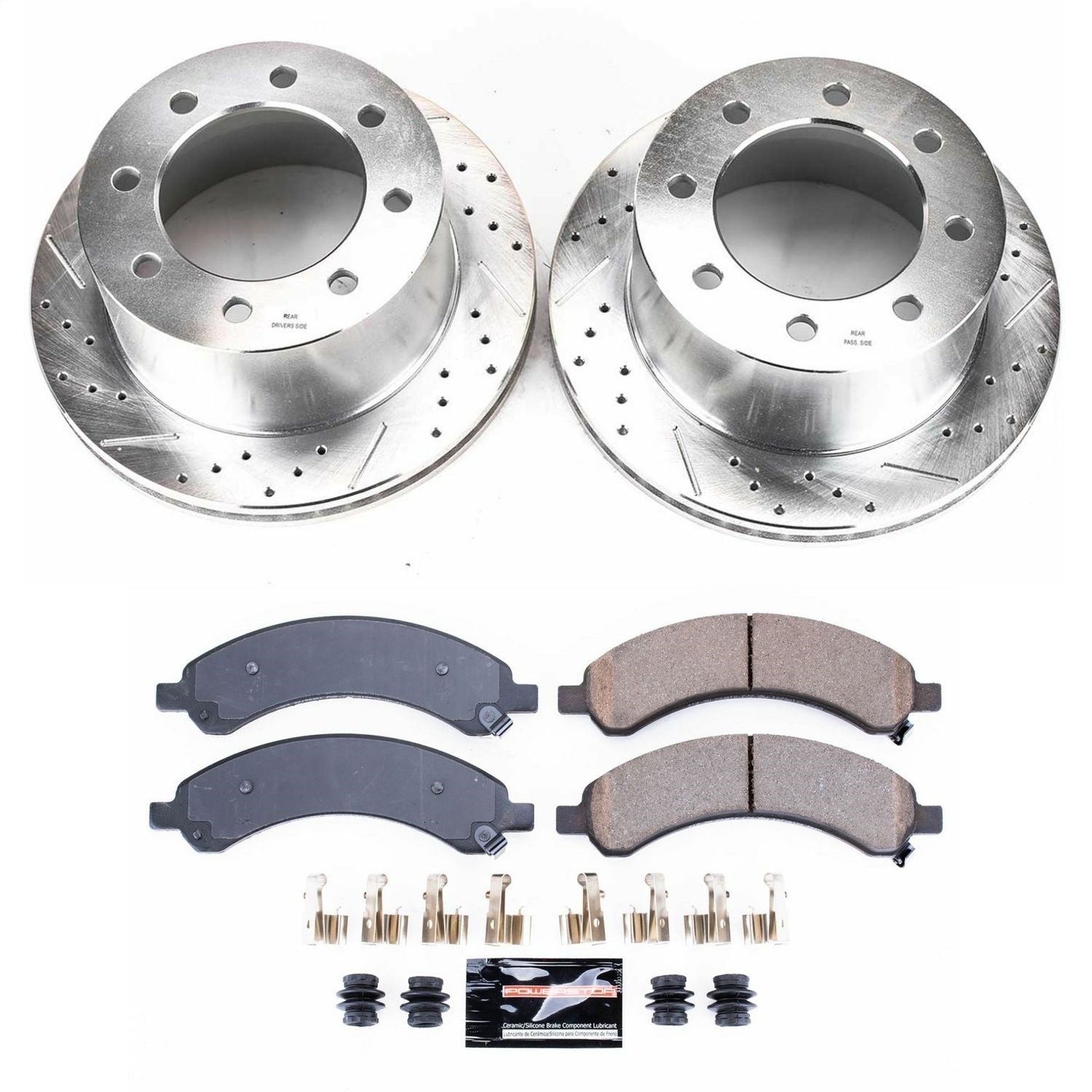 PowerStop Rear Z23 Evolution Sport Brake Kit | Chevrolet Express 3500 (03-08) (K5328)