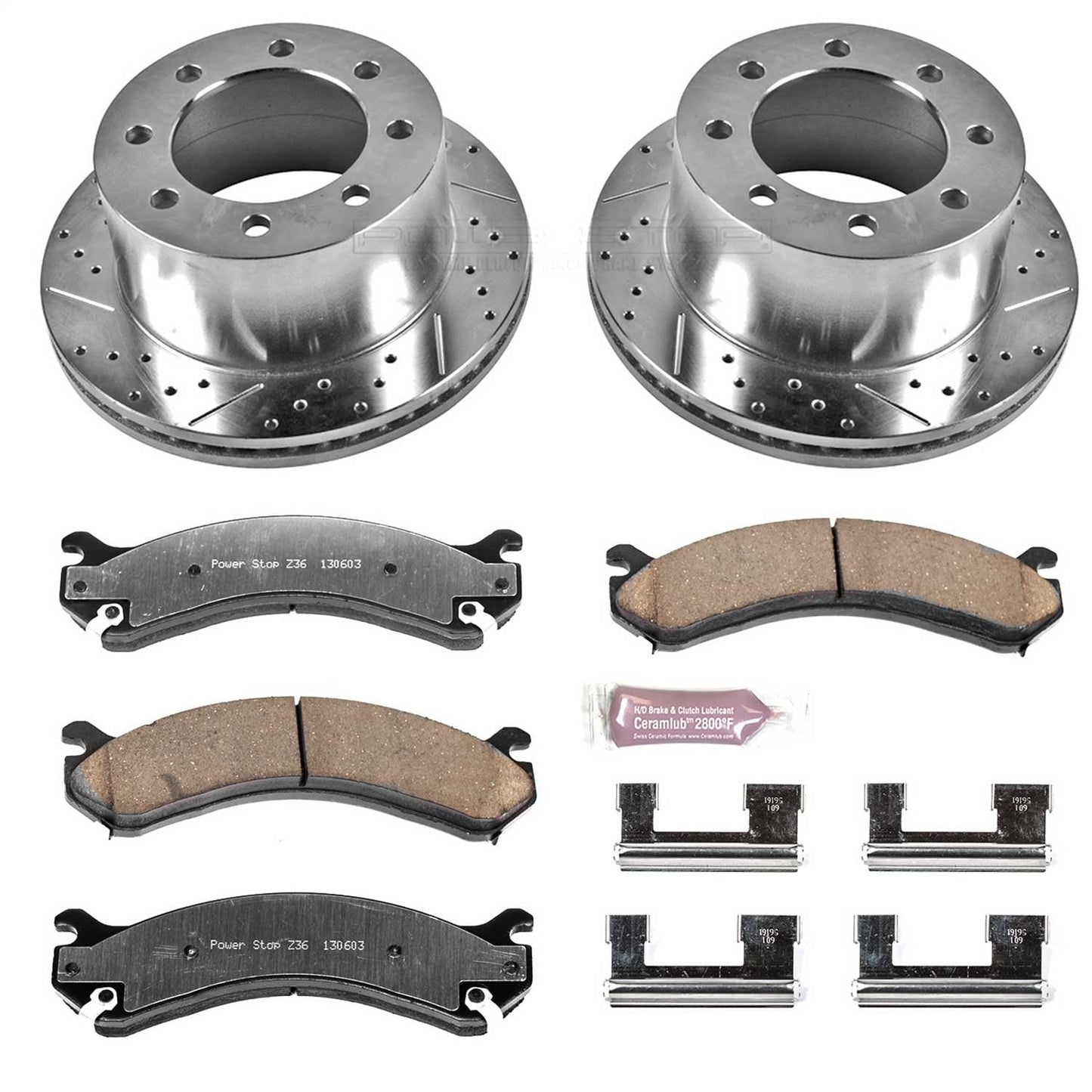 PowerStop Rear Z36 Truck & Tow Brake Kit | Chevrolet Silverado 3500 (01-06) (K5337-36)