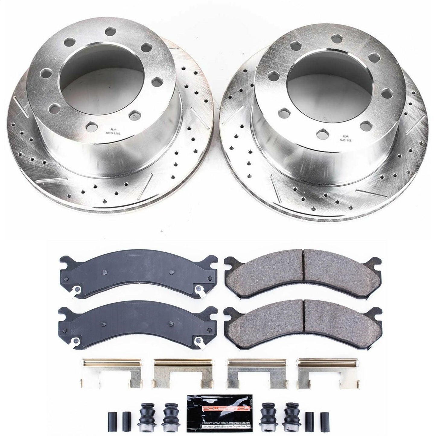 PowerStop Rear Z23 Evolution Sport Brake Kit | Chevrolet Silverado 3500 (01-06) (K5337)