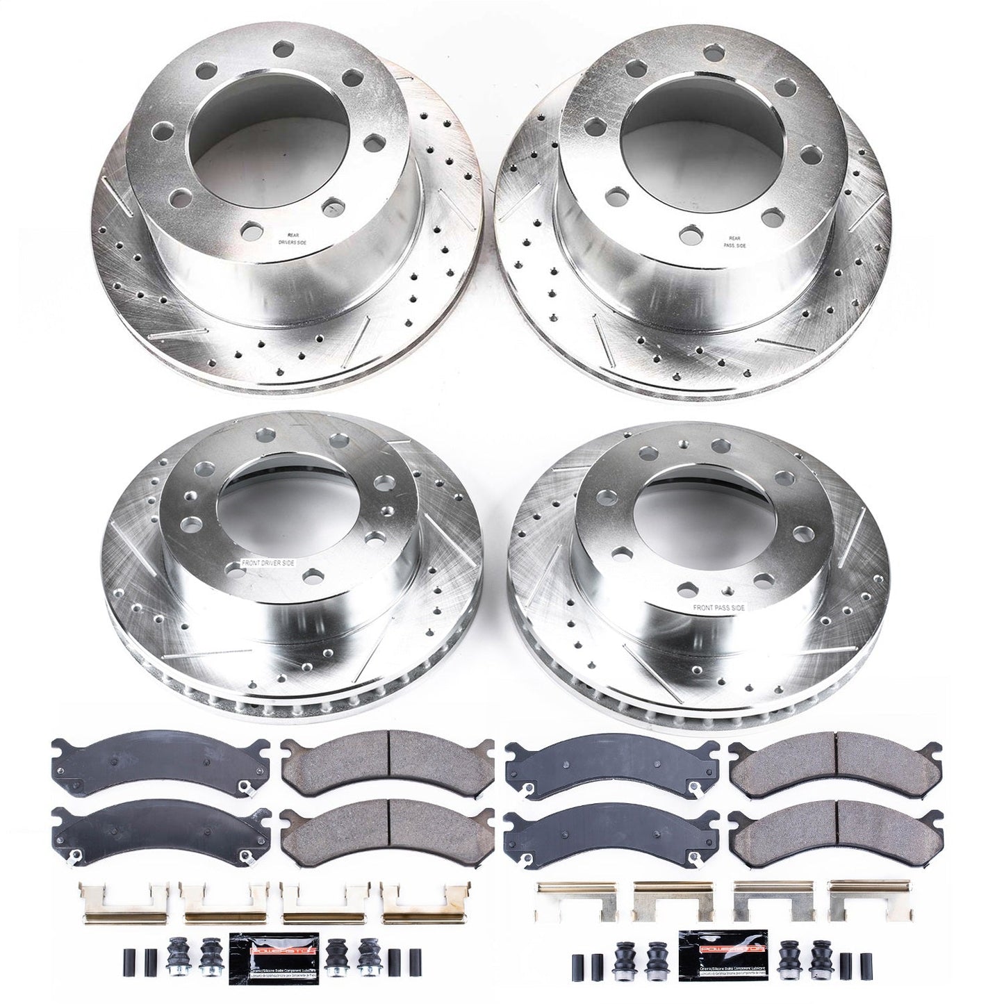 PowerStop Front & Rear Z23 Evolution Sport Brake Kit | Chevrolet Silverado 3500 (01-06) (K5338)