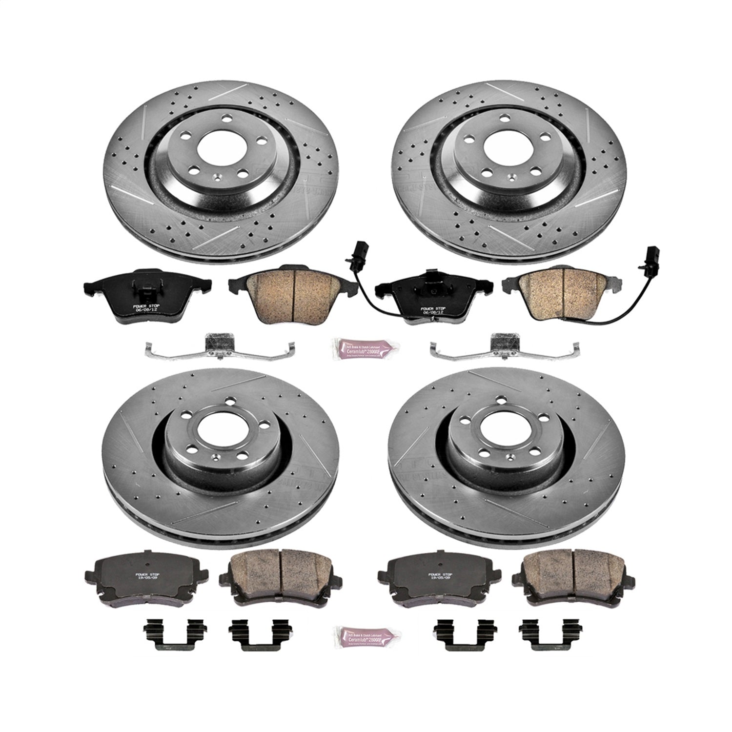 PowerStop Front & Rear Z23 Evolution Sport Brake Kit | Audi A6 Quattro (09-11) (K5355)