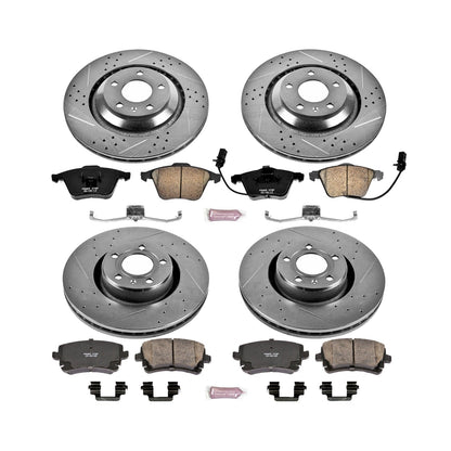 PowerStop Front & Rear Z23 Evolution Sport Brake Kit | Audi A6 Quattro (09-11) (K5355)