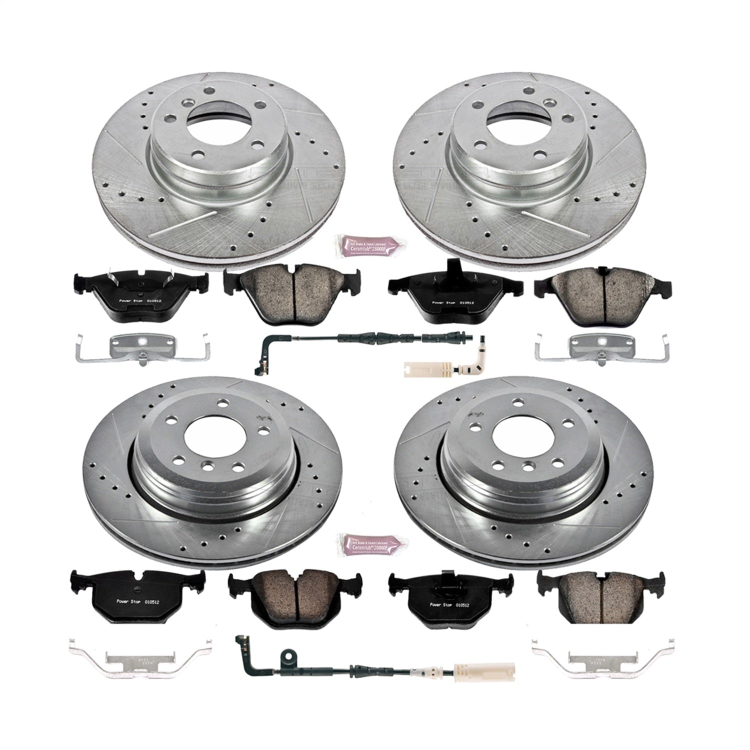 PowerStop Front & Rear Z23 Evolution Sport Brake Kit | BMW 525i (04-06) (K5360)