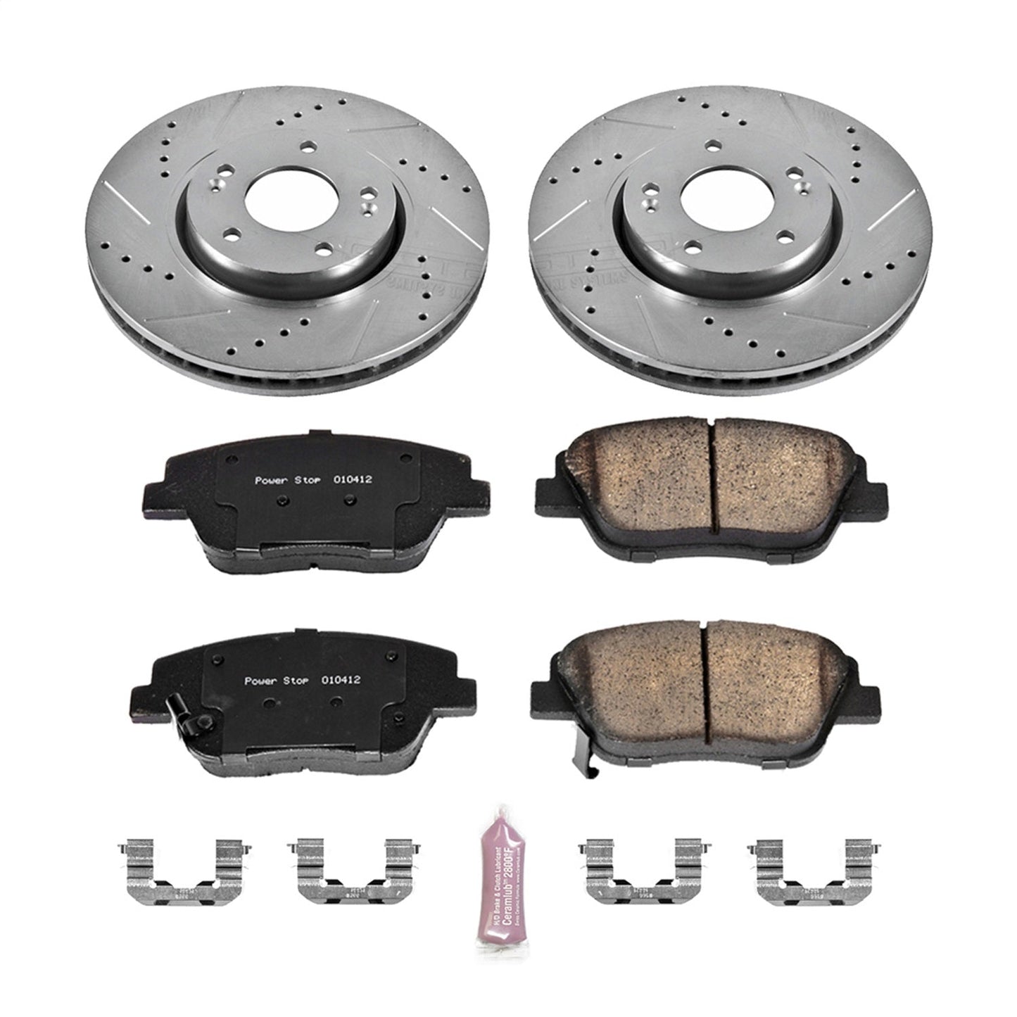 PowerStop Z23 Evolution Sport Front Brake Kit | Hyundai Sonata (10-15) (K5377)