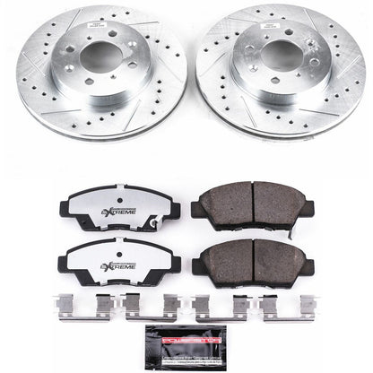 PowerStop Front Z26 Street Warrior Brake Kit | Honda Fit (09-14) (K5382-26)