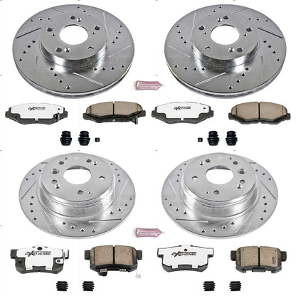 PowerStop Front & Rear Z26 Street Warrior Brake Kit | Honda Element (03-11) (K5389-26)