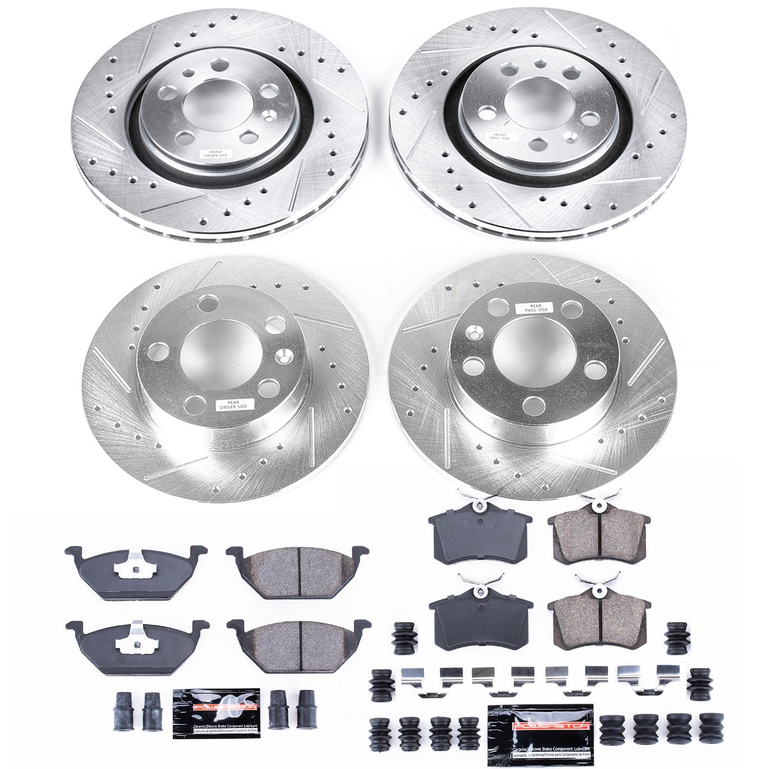 PowerStop Front & Rear Z23 Evolution Sport Brake Kit | Volkswagen Beetle (98) (K5402)