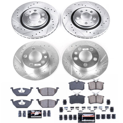 PowerStop Front & Rear Z23 Evolution Sport Brake Kit | Volkswagen Beetle (98) (K5402)
