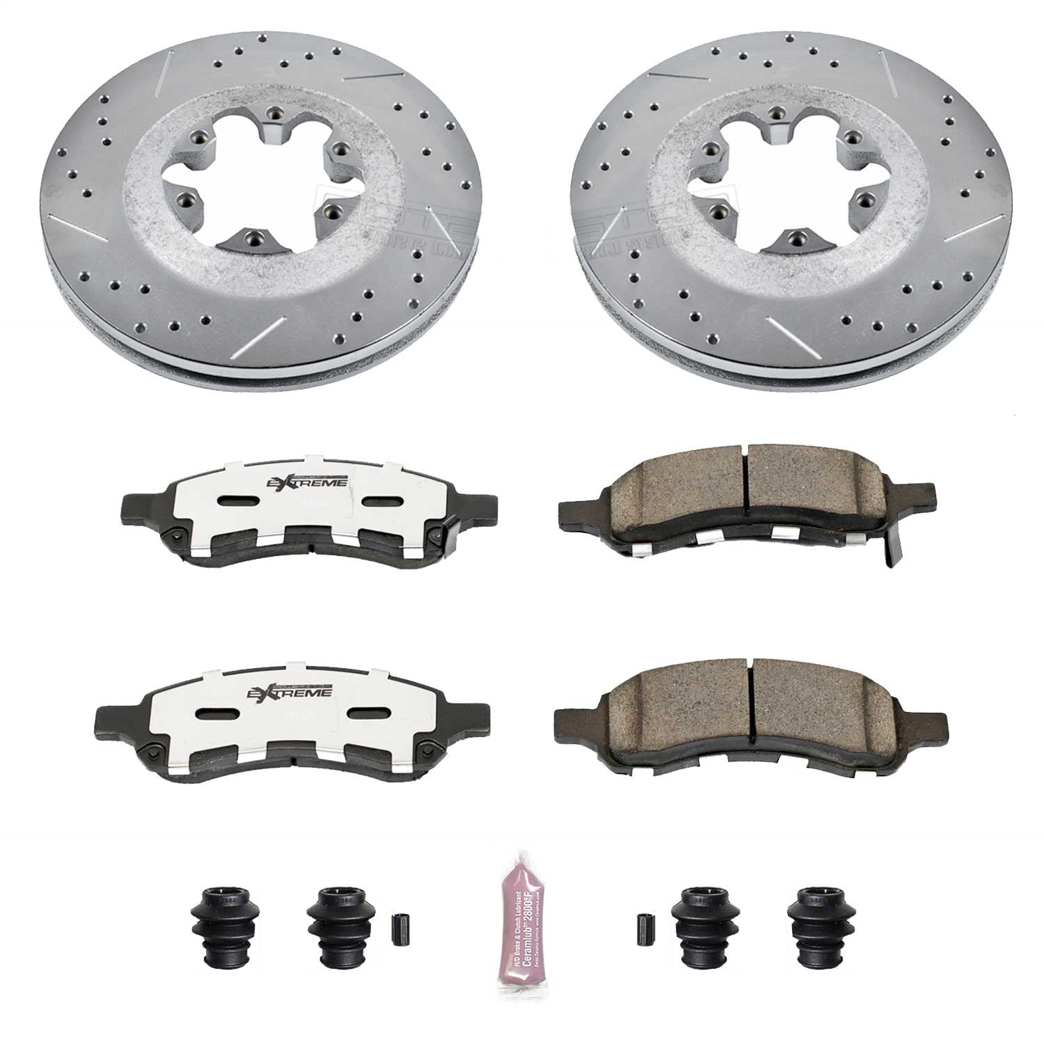 PowerStop Front Z26 Street Warrior Brake Kit | Chevrolet Colorado (09-12) (K5405-26)