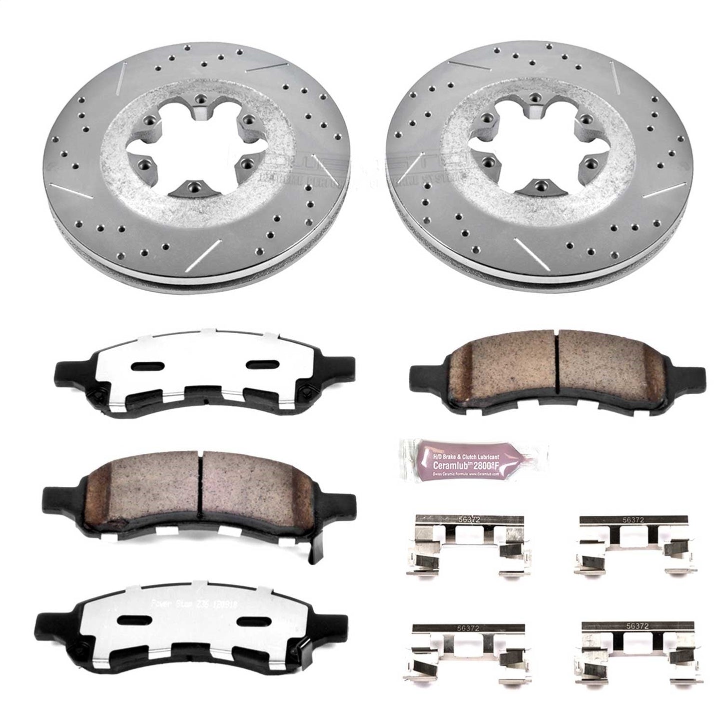 PowerStop Front Z36 Truck & Tow Brake Kit | Chevrolet Colorado (09-12) (K5405-36)
