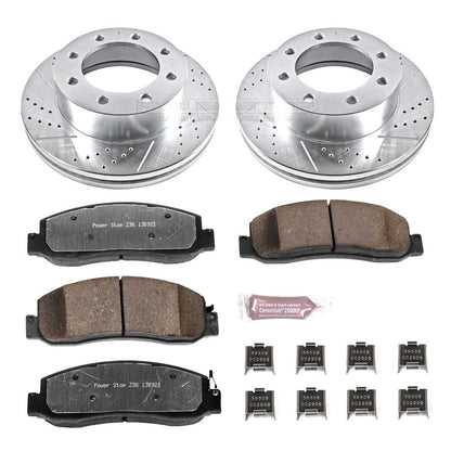 PowerStop Front Z36 Truck & Tow Brake Kit | Ford F-350 Super Duty (10-11) (K5412-36)